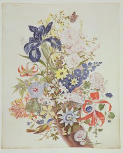 Gemischte Blumen in einem Füllhorn, ca. 1768